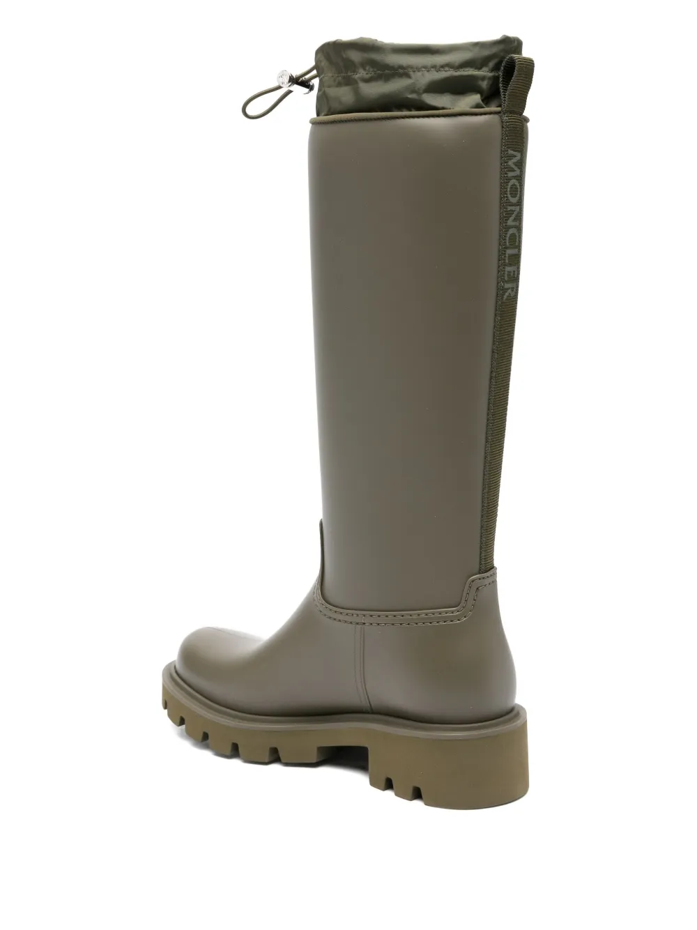 Moncler pull-tab logo rain boots Green