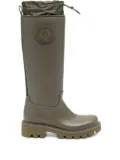 Moncler pull-tab logo rain boots - Green