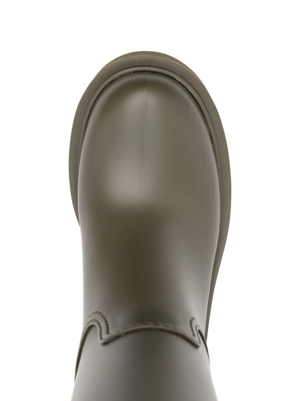 Moncler pull-tab logo rain boots Green