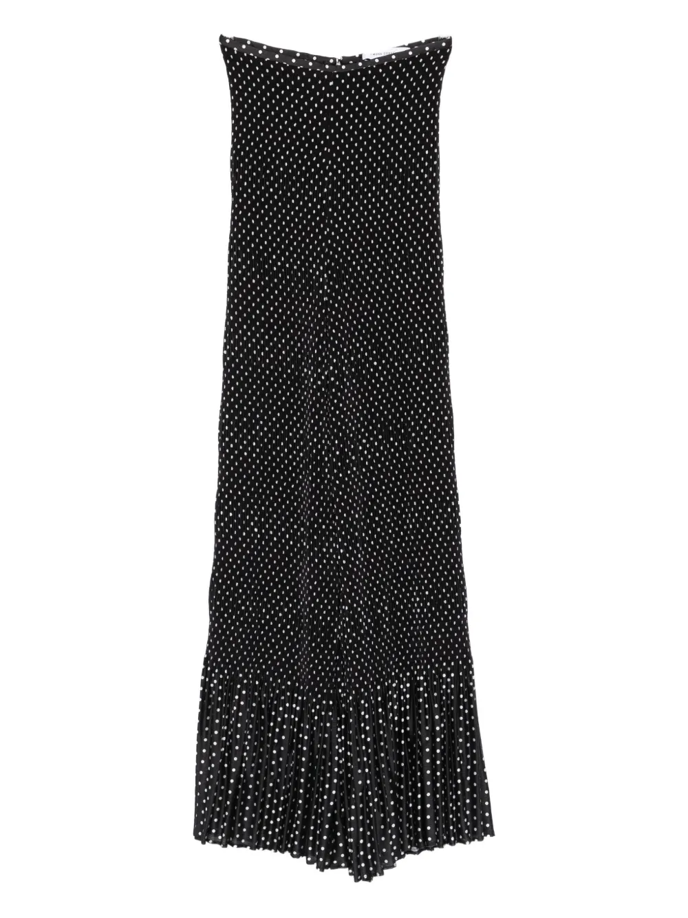SIMONA CORSELLINI pleated polka-dot trousers Zwart