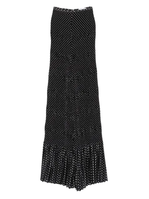 SIMONA CORSELLINI pleated polka-dot trousers