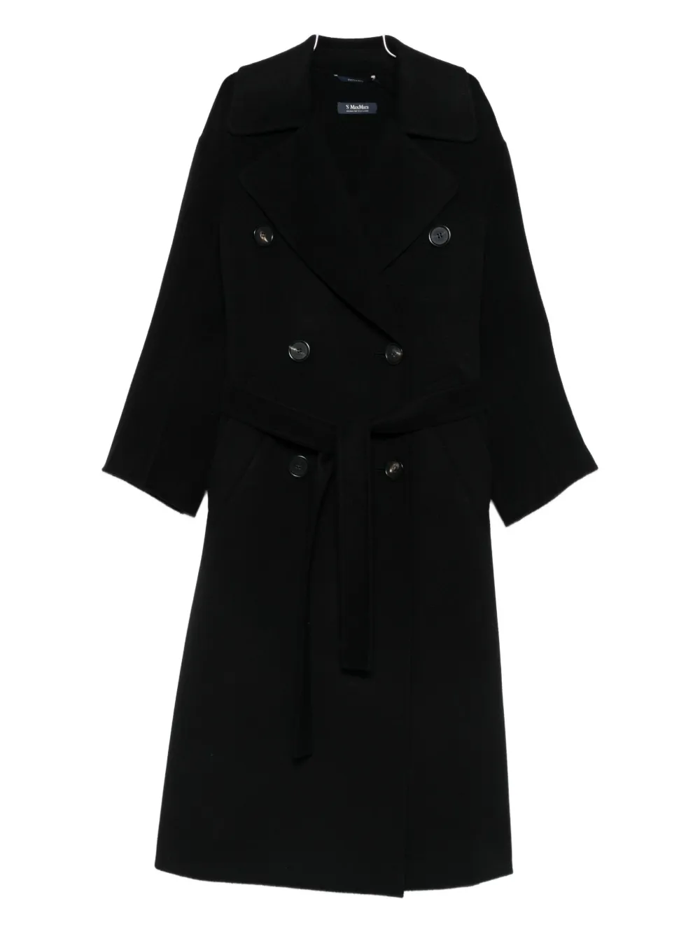 'S Max Mara belted double-breasted coat Zwart