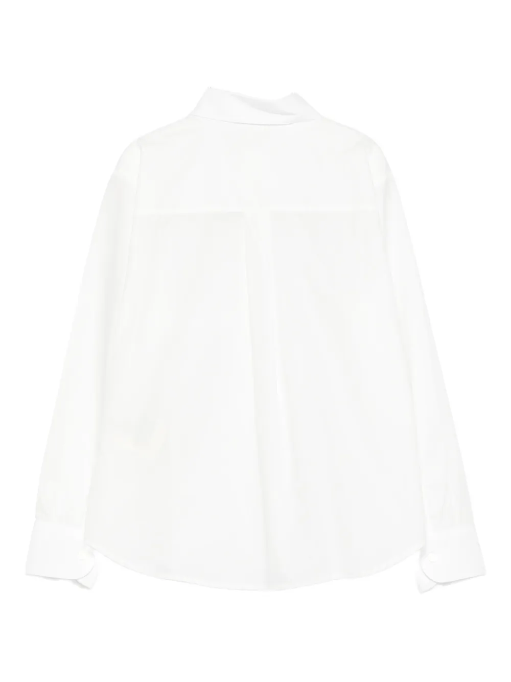 Fendi Kids Shirt met geborduurd schild Wit