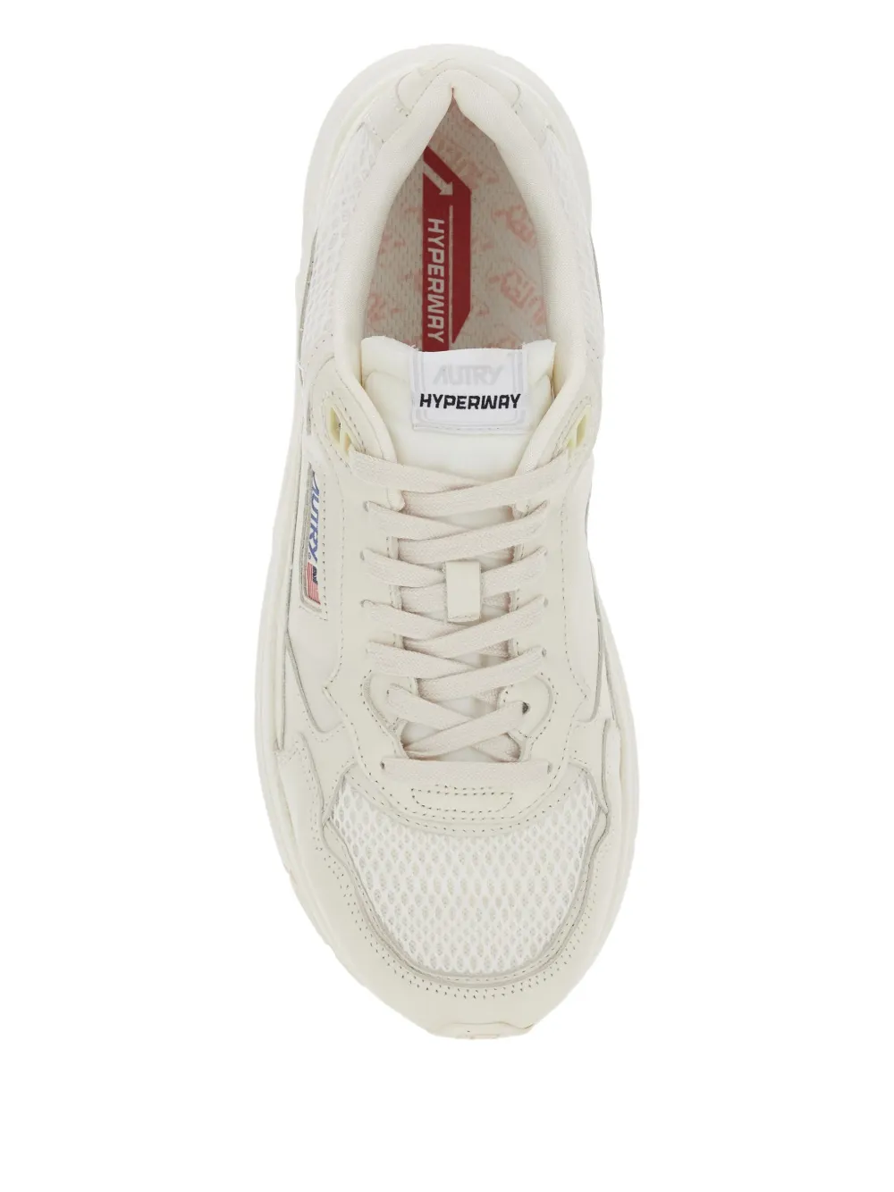 Autry Hyperway mesh sneakers met logopatch Wit