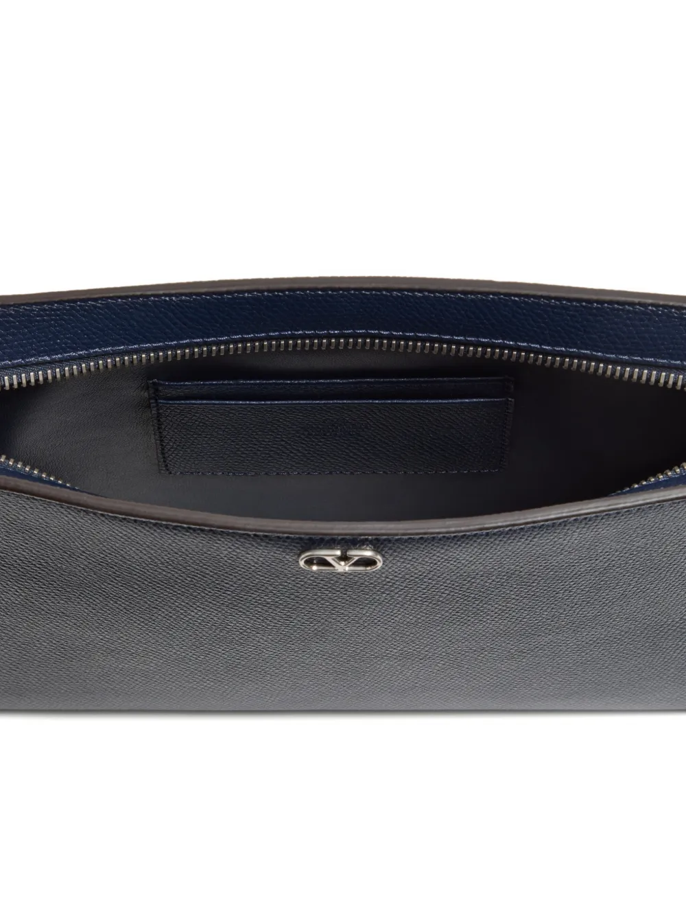 Valentino Garavani VLogo Signature leren clutch Blauw