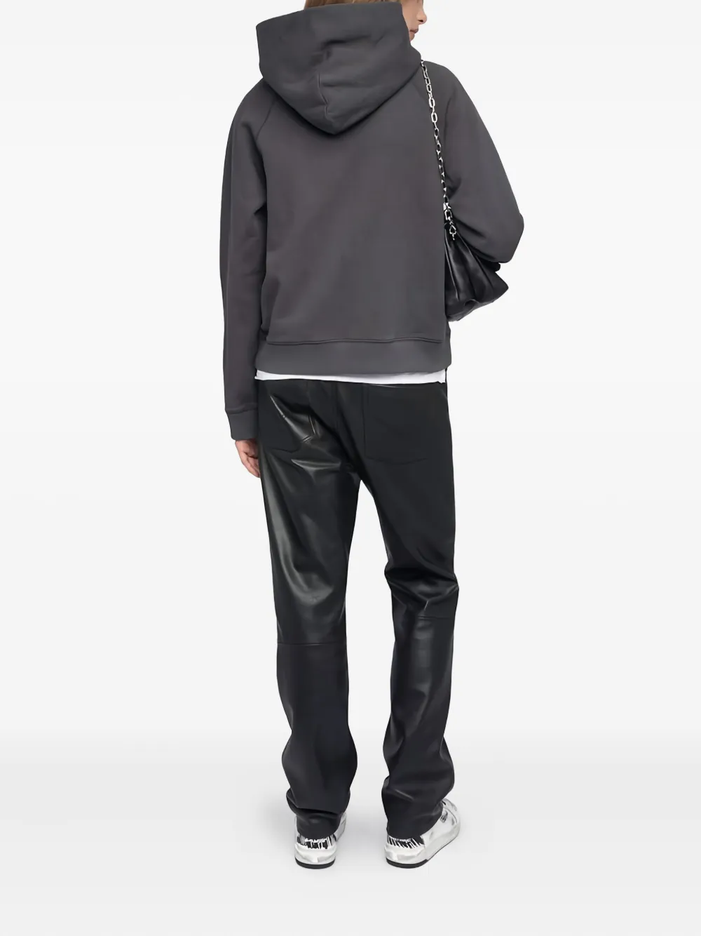 Zadig & Voltaire Georgy Rock-n-roll-embroidery Hoodie In Gray