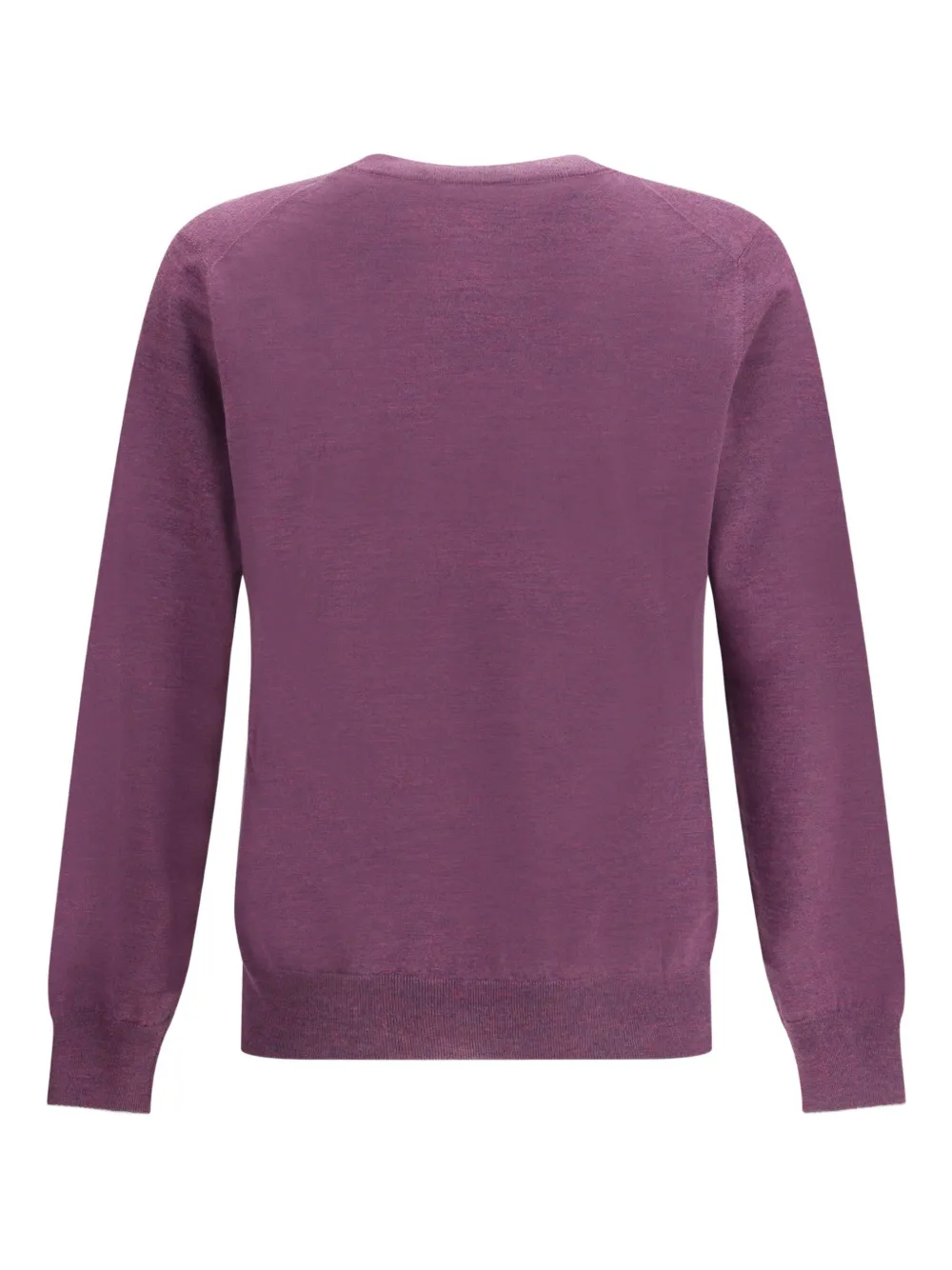 Brunello Cucinelli round-neck cashmere-silk blend sweater - Paars