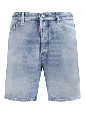 DSQUARED2 ダメージ デニムショーツ | ブラック | FARFETCH JP
