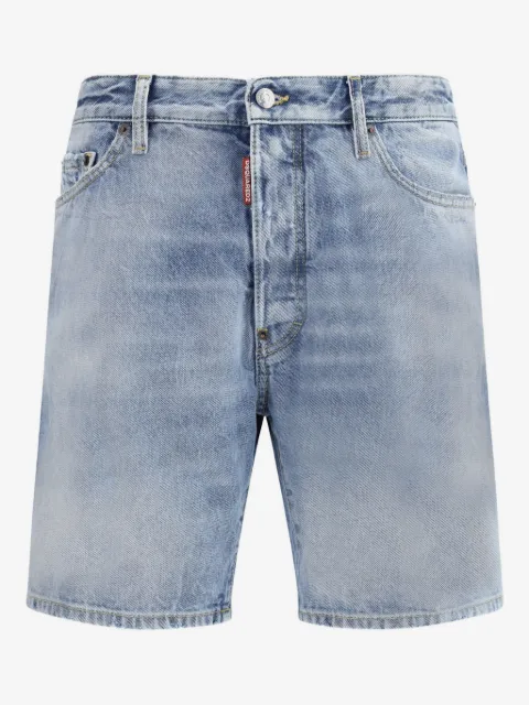 DSQUARED2 light wash marine shorts