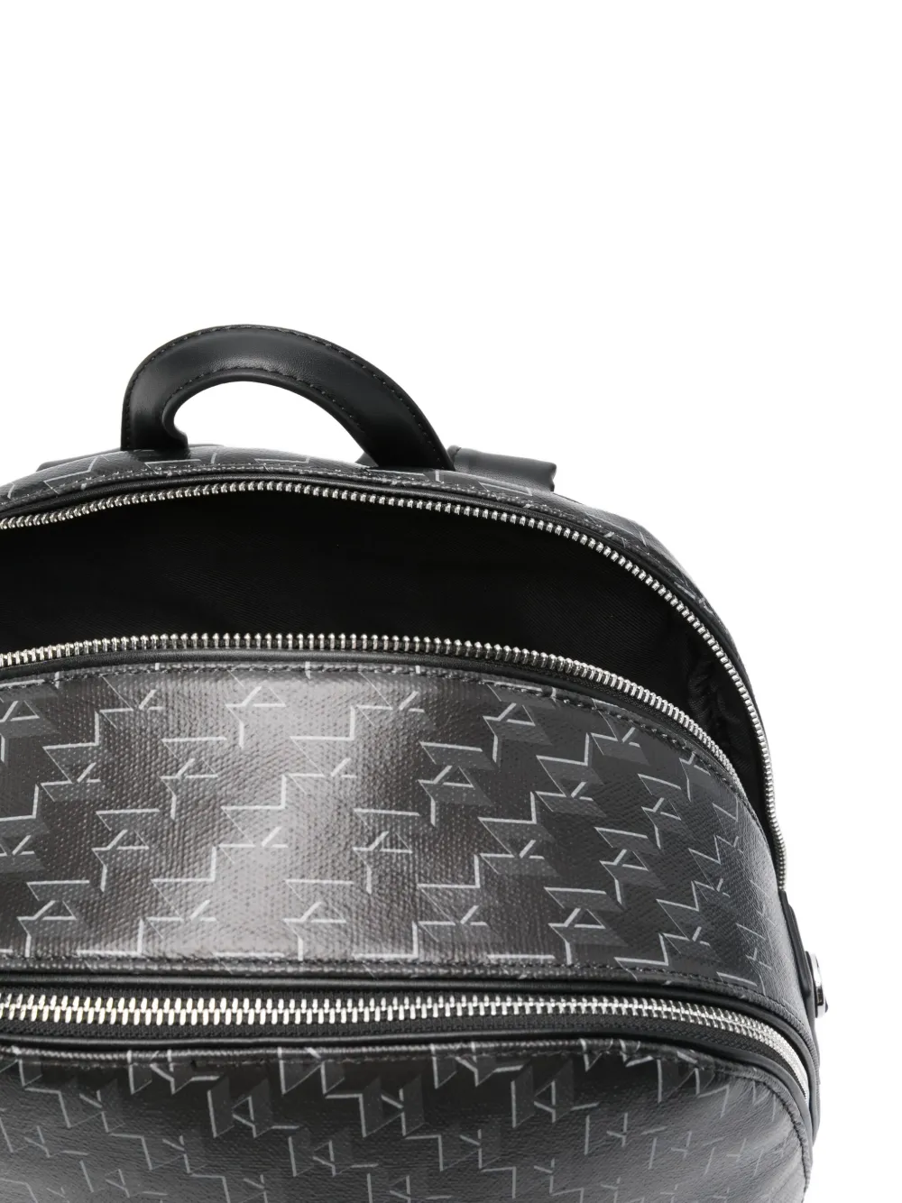 Karl Lagerfeld medium Karl monogram backpack Zwart