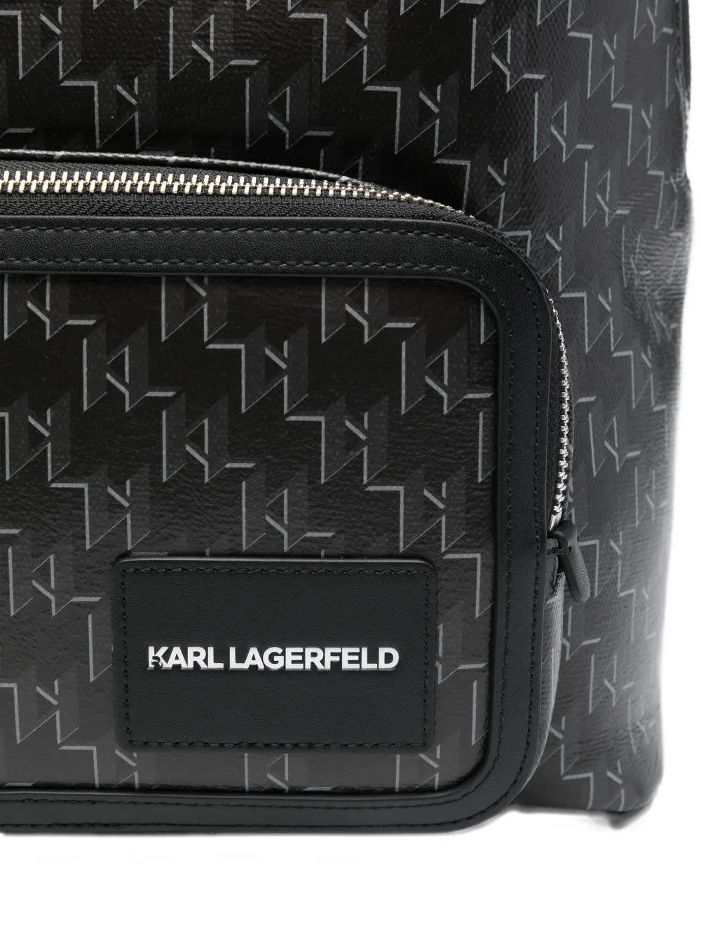 Karl Lagerfeld medium Karl monogram backpack Zwart