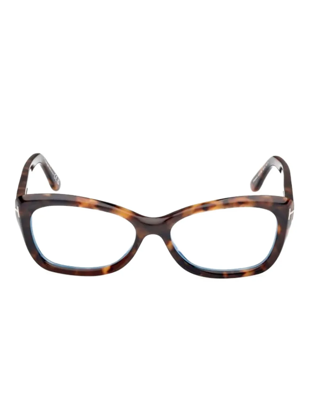 TOM FORD Eyewear Occhiali cat-eye con effetto tartarugato - Marrone