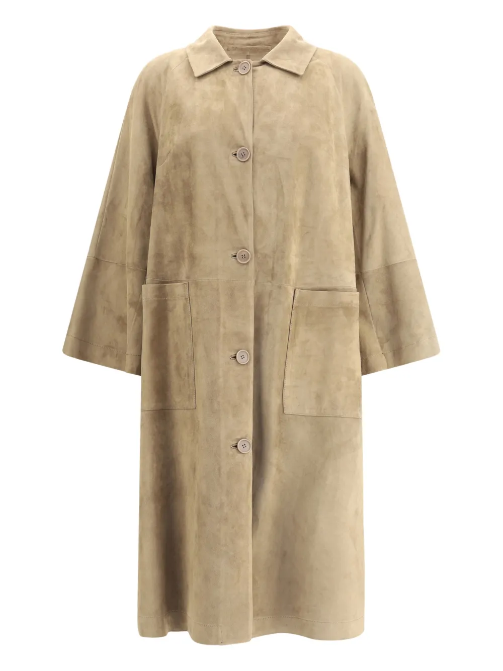 Salvatore Santoro button-fastening patch-pocket coat - Beige