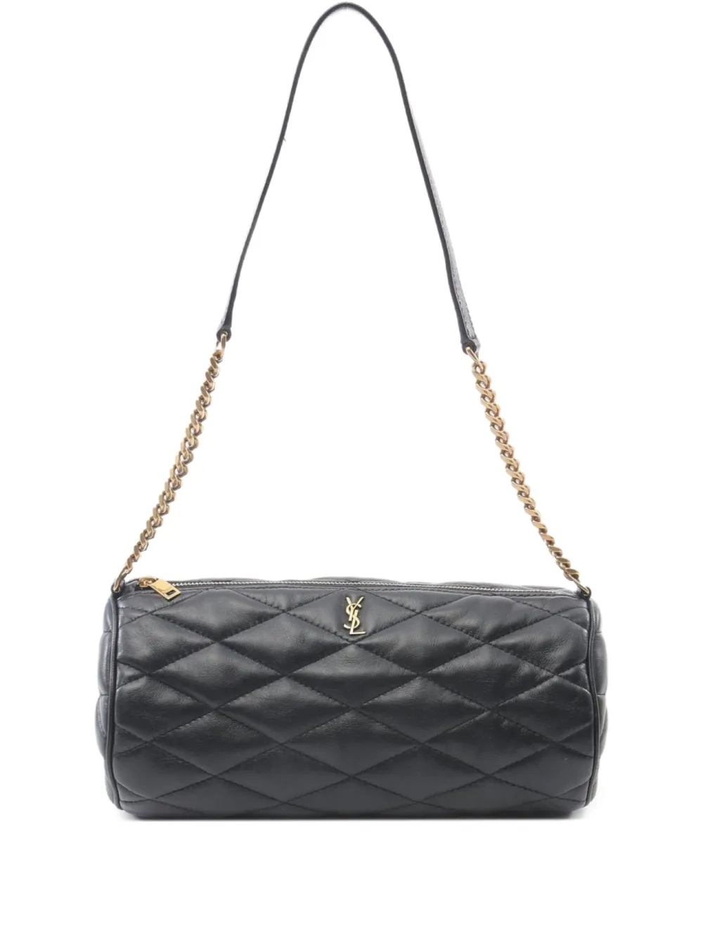 Saint Laurent Pre-Owned 2010s small Sade tube quilted shoulder bag | Black | Image 1
