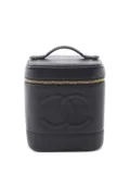 CHANEL Pre-Owned 1994-1996 Coco-mark vanity bag - Black