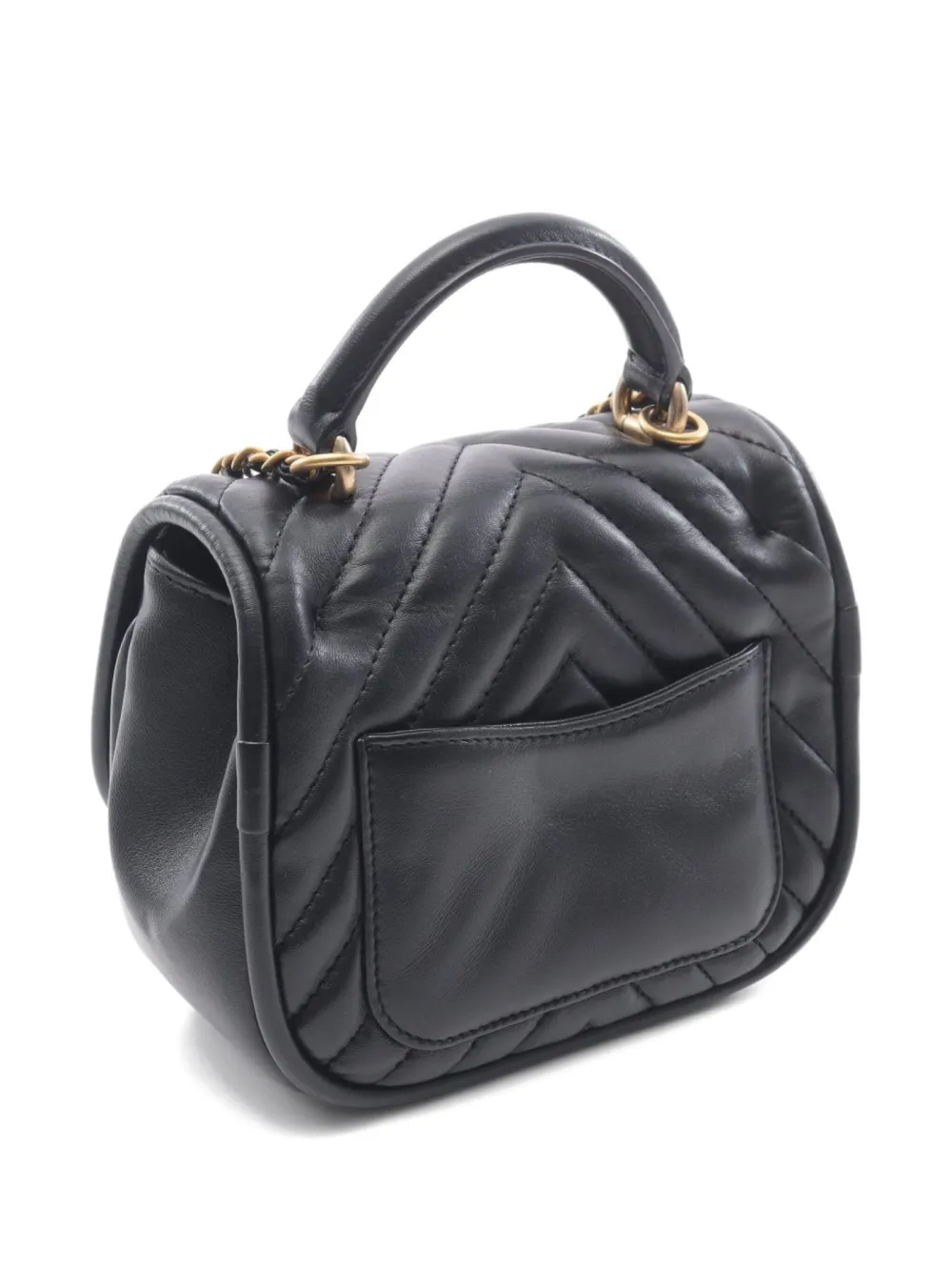 CHANEL Pre-Owned 2017 chevron v-stitch lambskin mini bag | Pre-Owned | Image 2