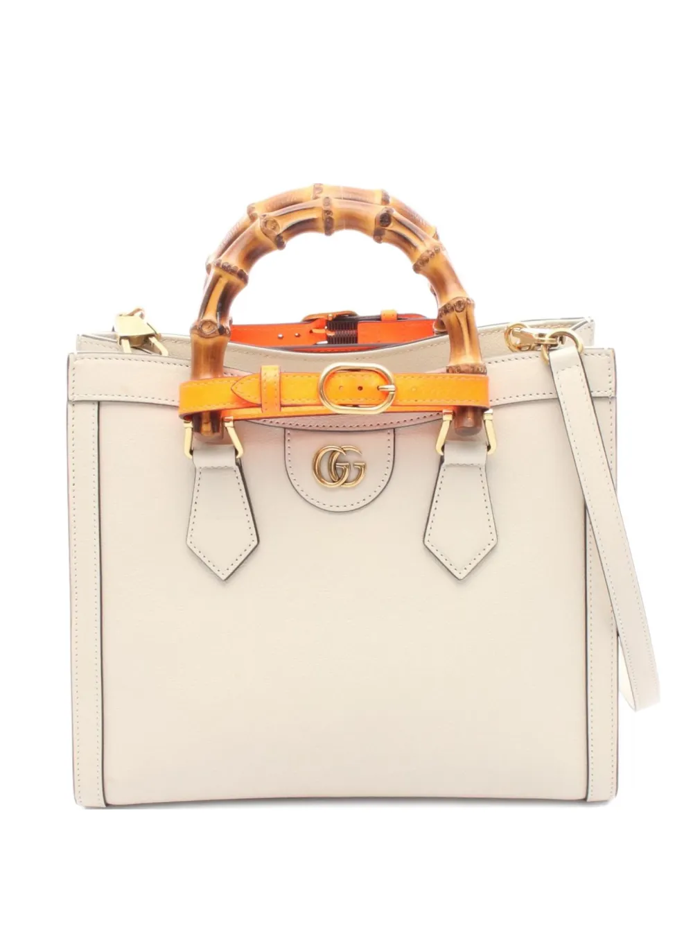 Gucci Pre-Owned 2000s ダイアナ ハンドバッグ - ホワイト Gucci Pre-Owned 2000s ダイアナ ハンドバッグ - ホワイト