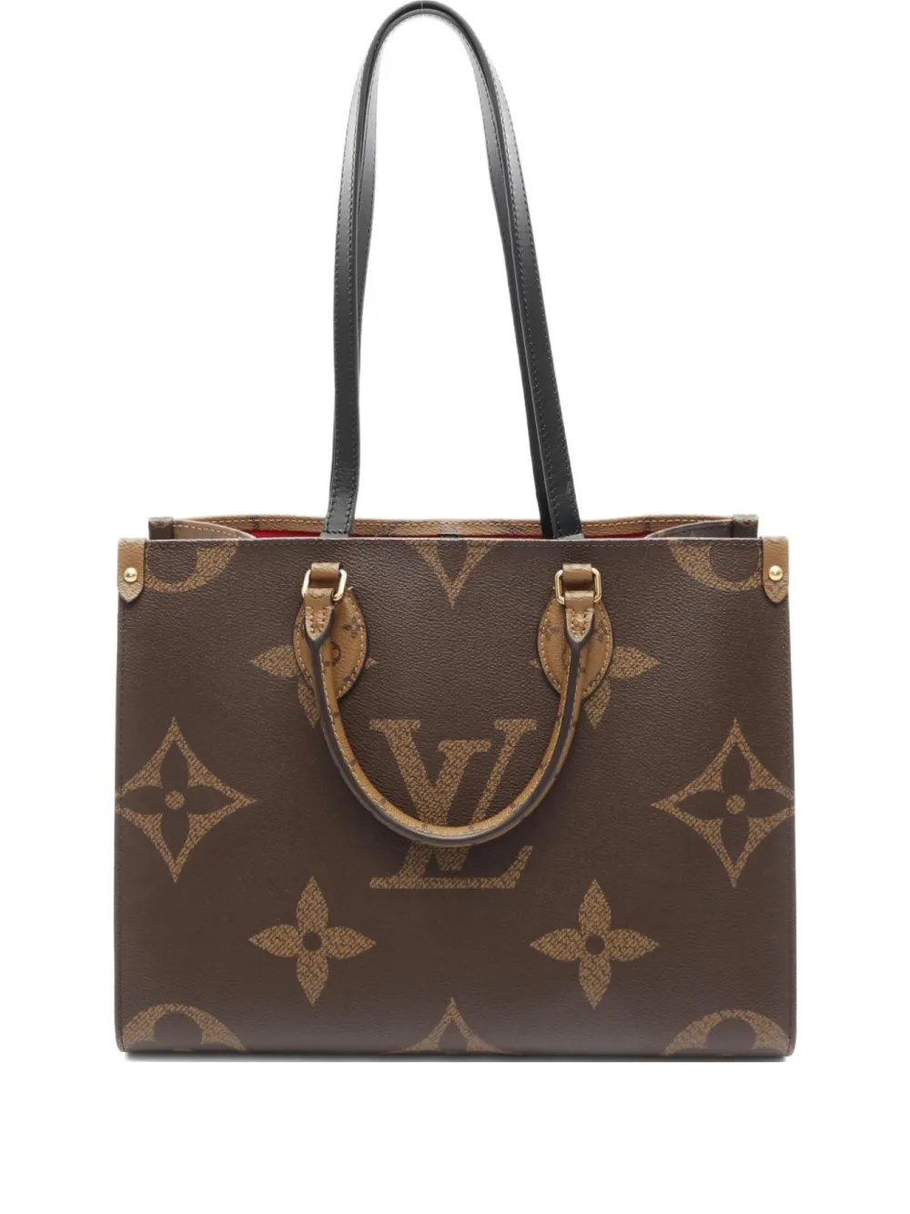 Louis Vuitton Pre-Owned 2021 モノグラム ジャイアント リバース オン ザ ゴーMM ハンドバッグ - ブラウン Louis Vuitton Pre-Owned 2021 モノグラム ジャイアント リバース オン ザ ゴーMM ハンドバッグ - ブラウン