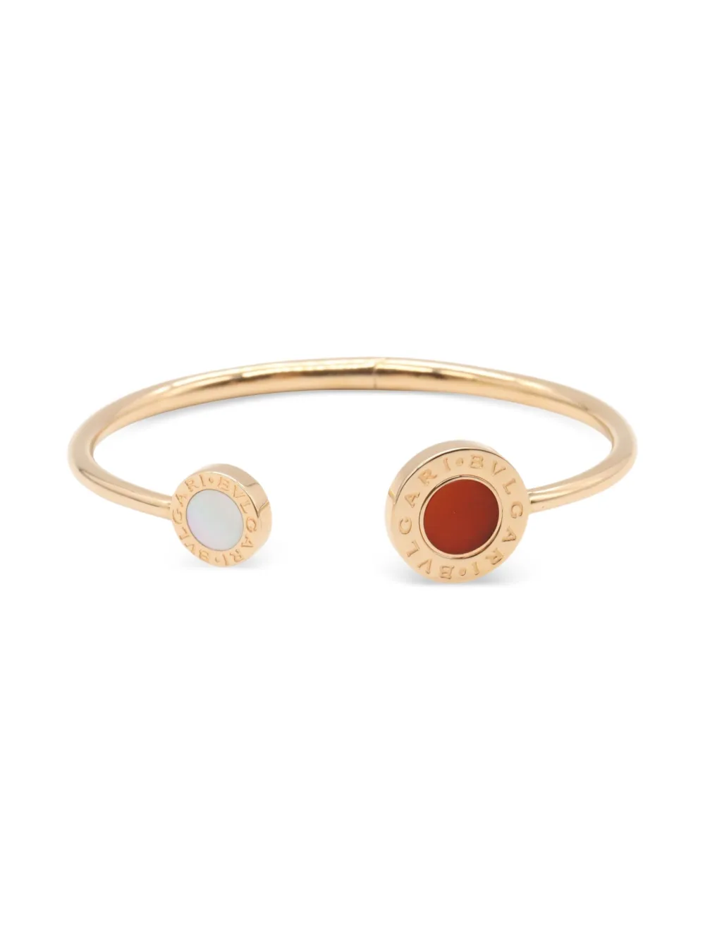 Bvlgari Pre-Owned 18K rose gold mother of pearl and carnelian bracelet Bvlgari Pre-Owned 18K rose gold mother of pearl and carnelian bracelet