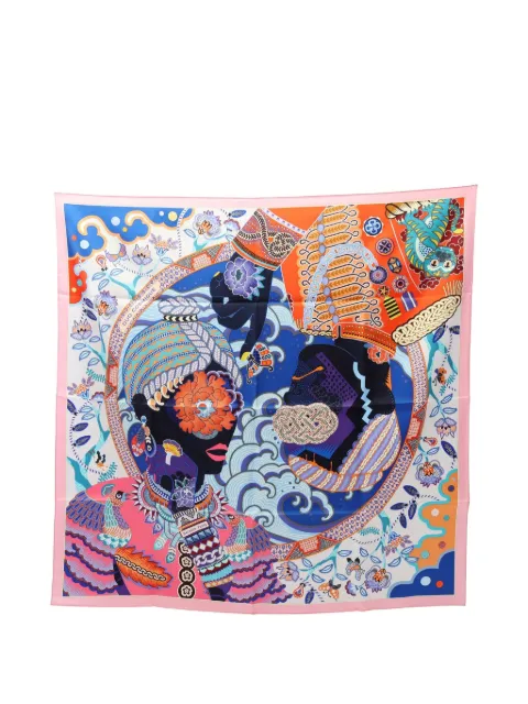 Hermès Pre-Owned 2020s Duo Cosmique scarf