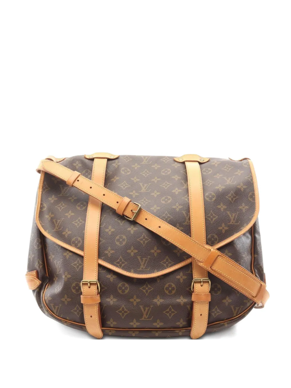 Louis Vuitton Pre-Owned 1990s ソミュール 43 ショルダーバッグ - ブラウン Louis Vuitton Pre-Owned 1990s ソミュール 43 ショルダーバッグ - ブラウン