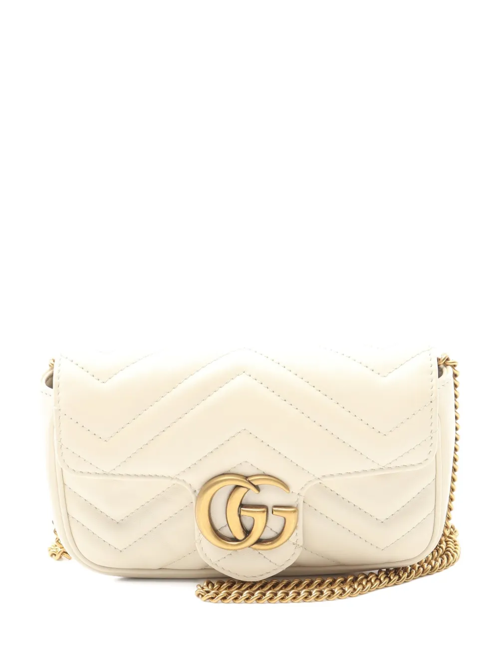 Gucci Pre-Owned 2010 GG Marmont shoulder bag - ニュートラル Gucci Pre-Owned 2010 GG Marmont shoulder bag - ニュートラル
