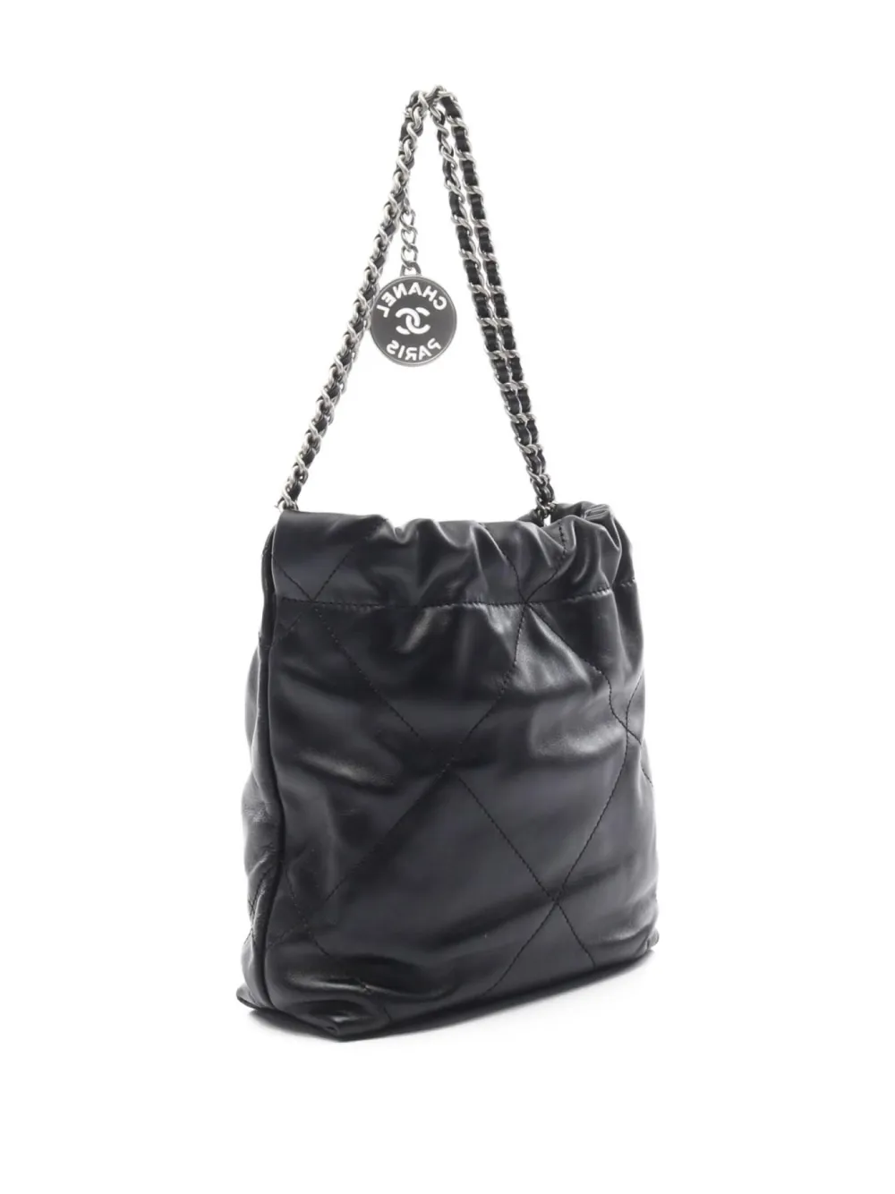 CHANEL Pre-Owned 2021 mini Chanel 22 diamond-quilting leather bag | Pre-Owned | Image 2