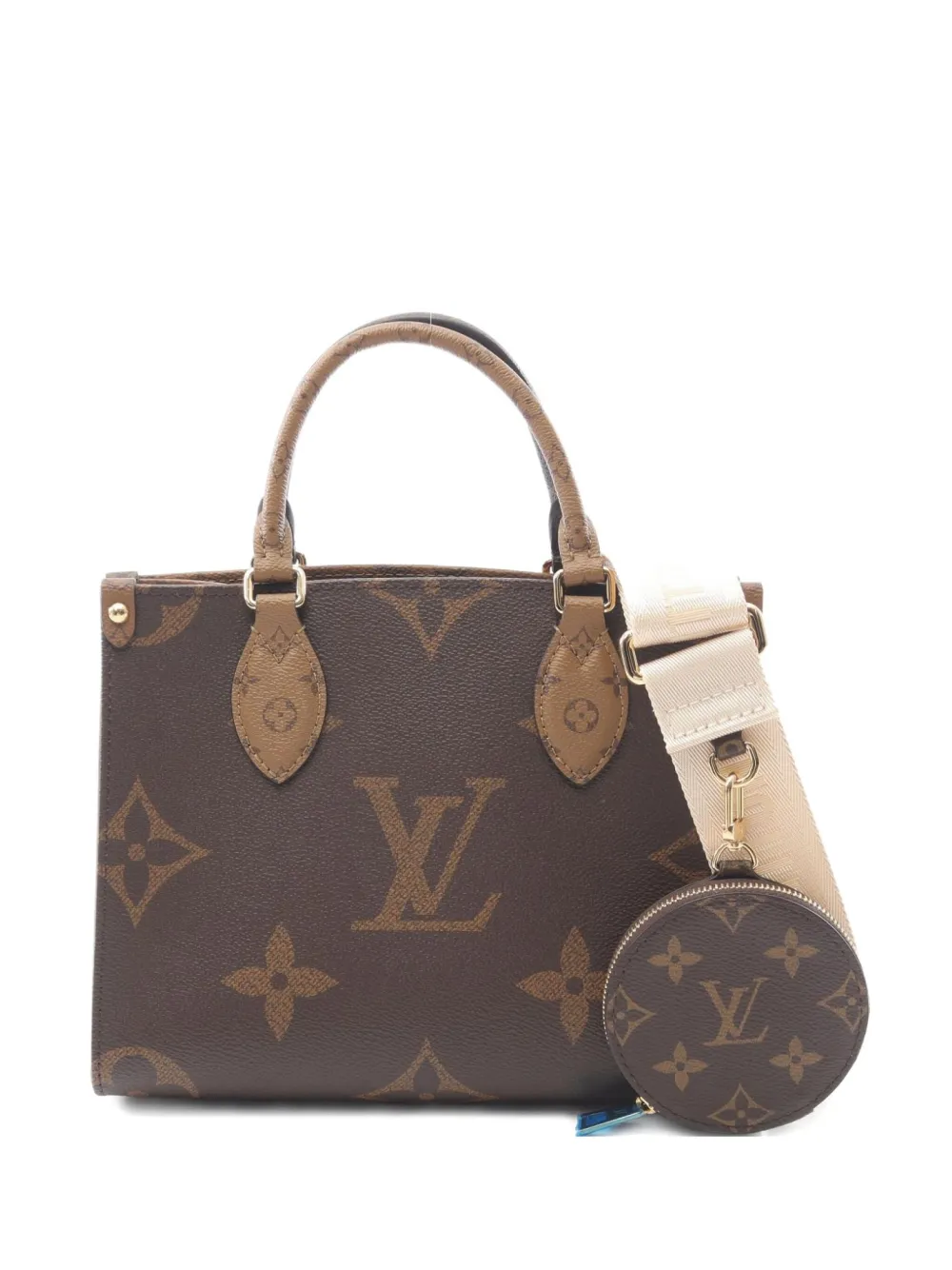 Louis Vuitton Pre-Owned 2021 オン ザ ゴー PM ハンドバッグ - ブラウン Louis Vuitton Pre-Owned 2021 オン ザ ゴー PM ハンドバッグ - ブラウン