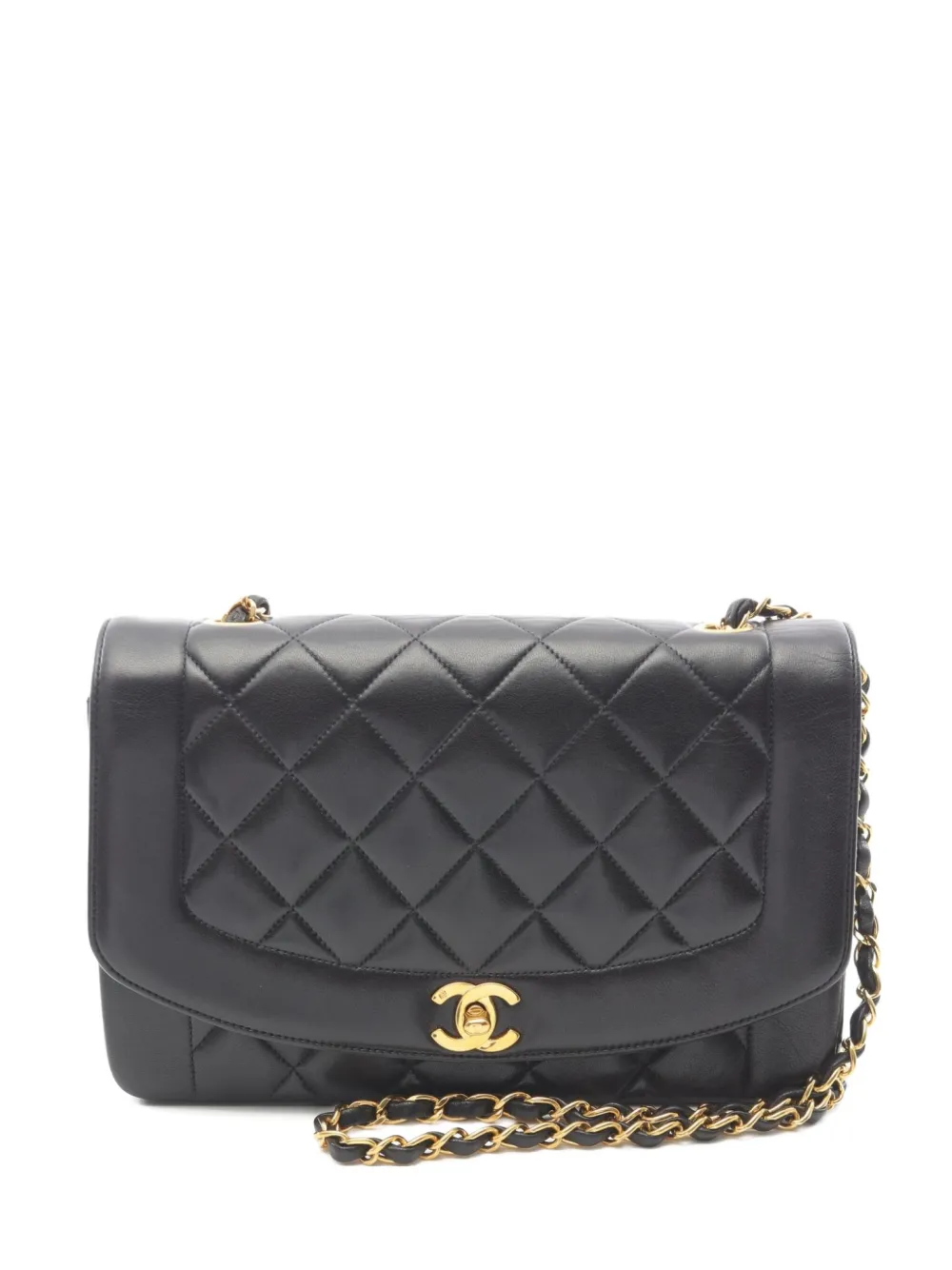 CHANEL Pre-Owned 1991-1994 Diana Flap Chain shoulder bag - ブラック CHANEL Pre-Owned 1991-1994 Diana Flap Chain shoulder bag - ブラック