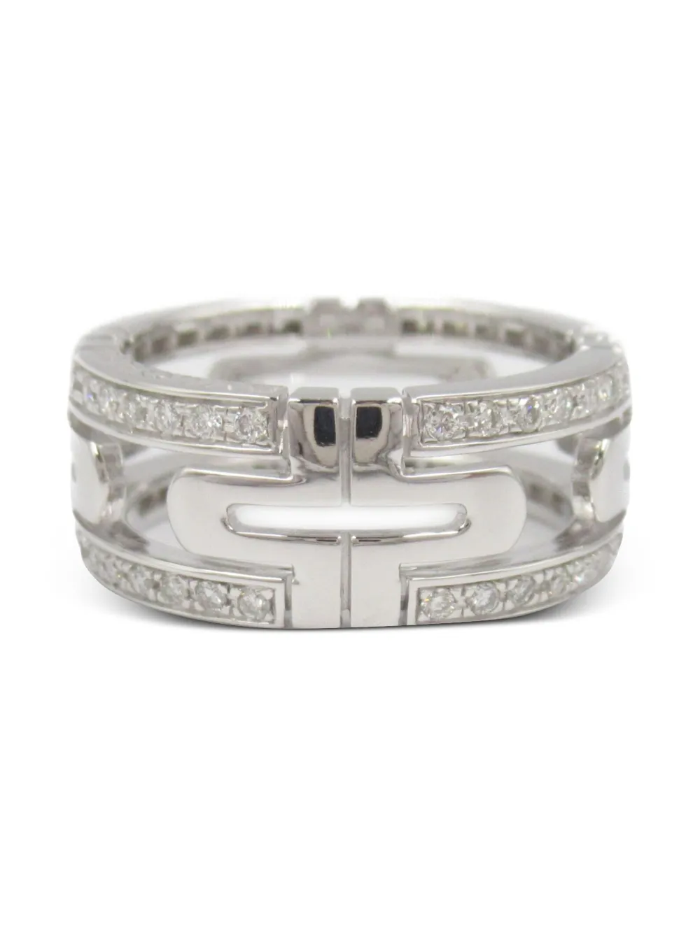 Bvlgari Pre-Owned 18K white gold Parenthood diamond ring | Silver | Image 1