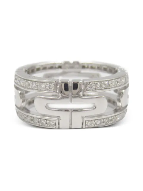 Bvlgari Pre-Owned 18K white gold Parenthood diamond ring