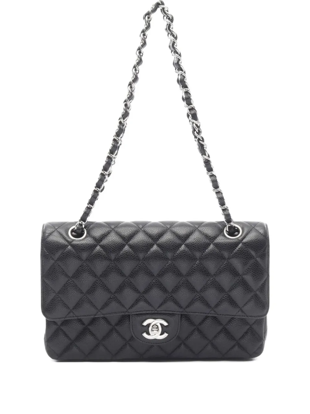 CHANEL Pre-Owned 2018 マテラッセ ショルダーバッグ S - ブラック CHANEL Pre-Owned 2018 マテラッセ ショルダーバッグ S - ブラック