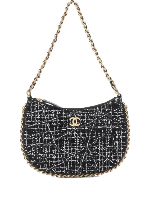 CHANEL Pre-Owned твидовая сумка на плечо (2021 год)