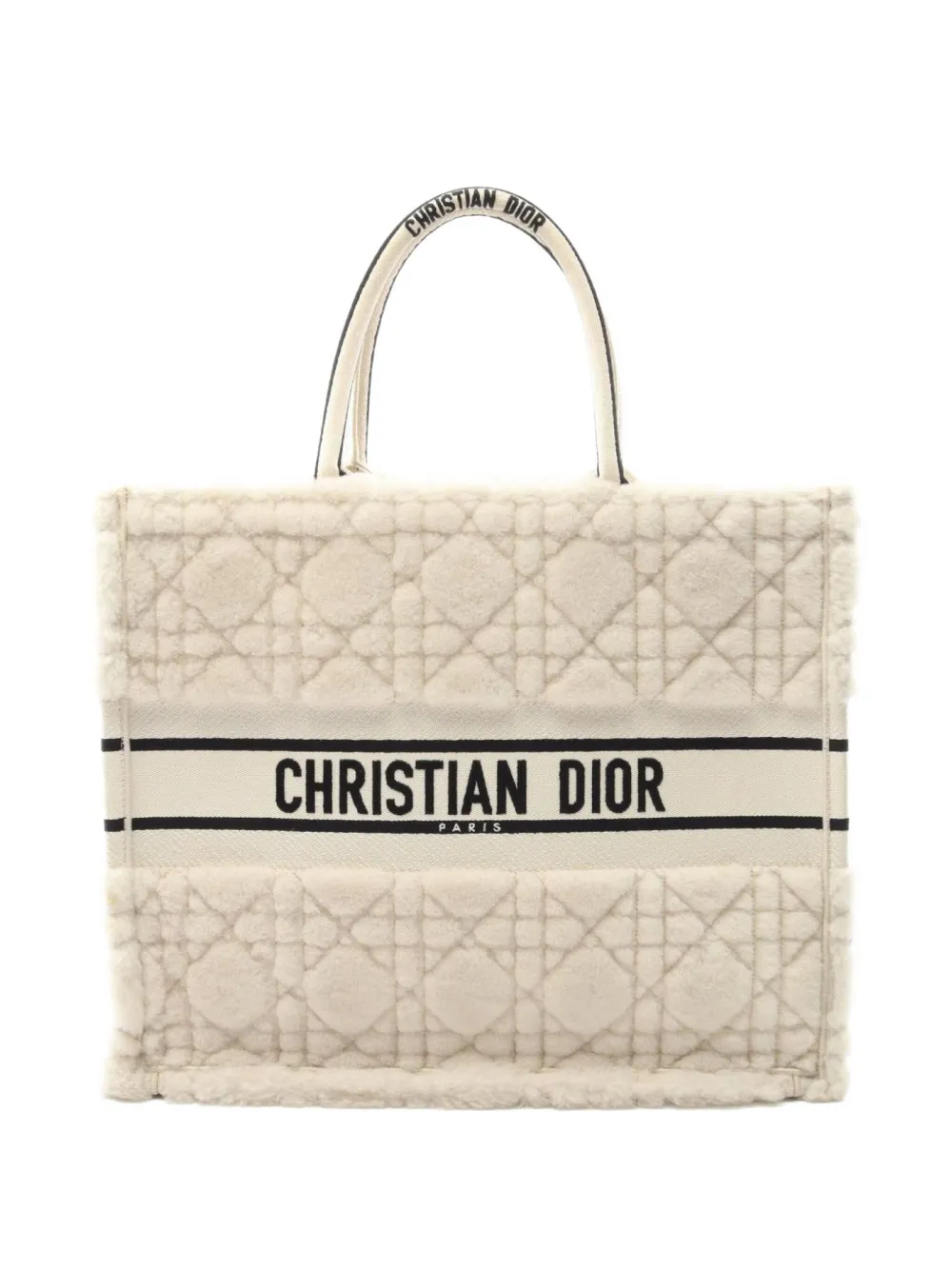 Christian Dior Pre-Owned 2010s ブック トートバッグ L - ホワイト Christian Dior Pre-Owned 2010s ブック トートバッグ L - ホワイト