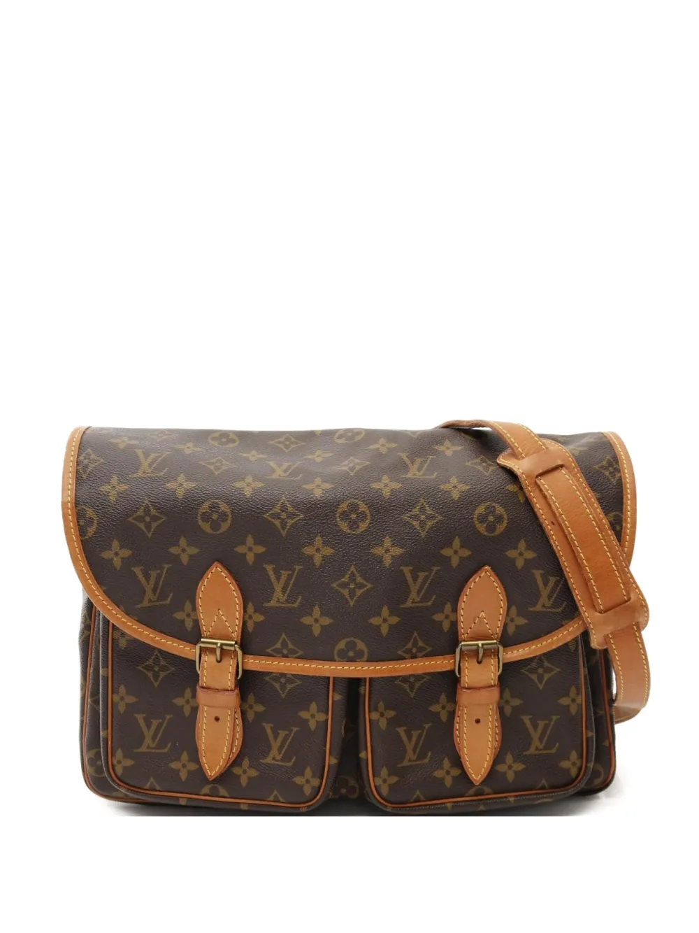 Louis Vuitton Pre-Owned 2000s ジベシエール MM モノグラム サッチェルバッグ - ブラウン Louis Vuitton Pre-Owned 2000s ジベシエール MM モノグラム サッチェルバッグ - ブラウン