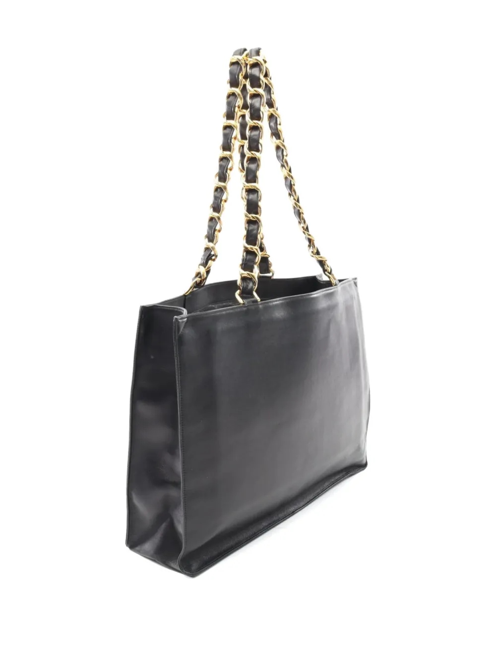 CHANEL Pre-Owned 90s leather chain tote bag | Pre-Owned | Image 2