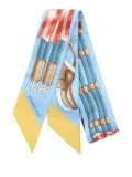 Hermès Pre-Owned 2020s Jumping scarf - Blue