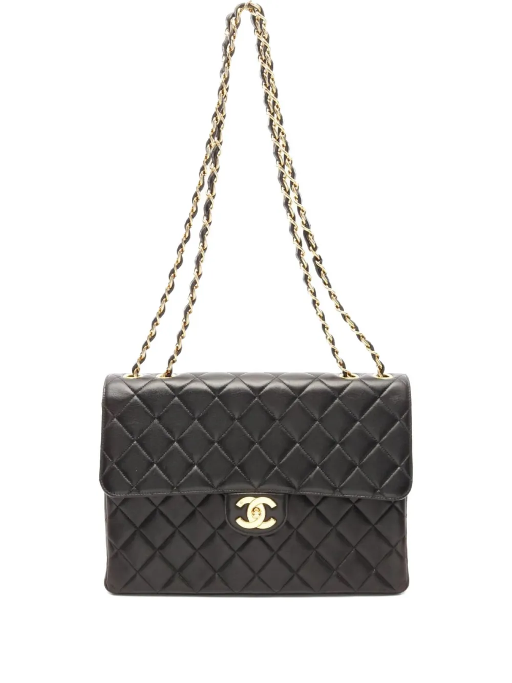 CHANEL Pre-Owned 1996-1997 Decamatelassé shoulder bag - ブラック CHANEL Pre-Owned 1996-1997 Decamatelassé shoulder bag - ブラック