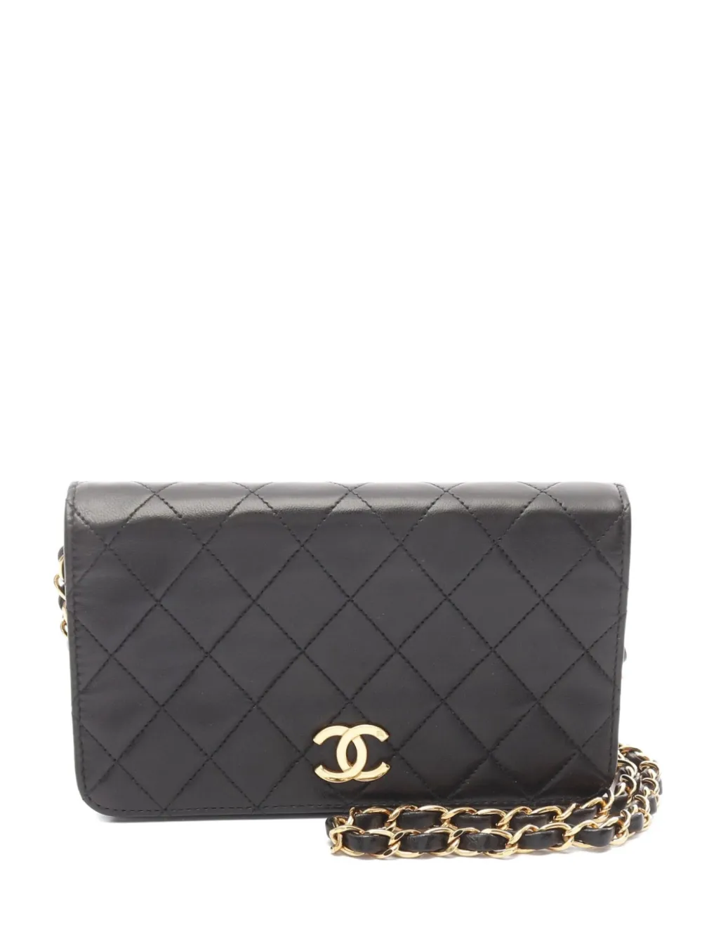 CHANEL Pre-Owned 1997-1999 マトラッセ ラムスキン ショルダーバッグ - ブラック CHANEL Pre-Owned 1997-1999 マトラッセ ラムスキン ショルダーバッグ - ブラック