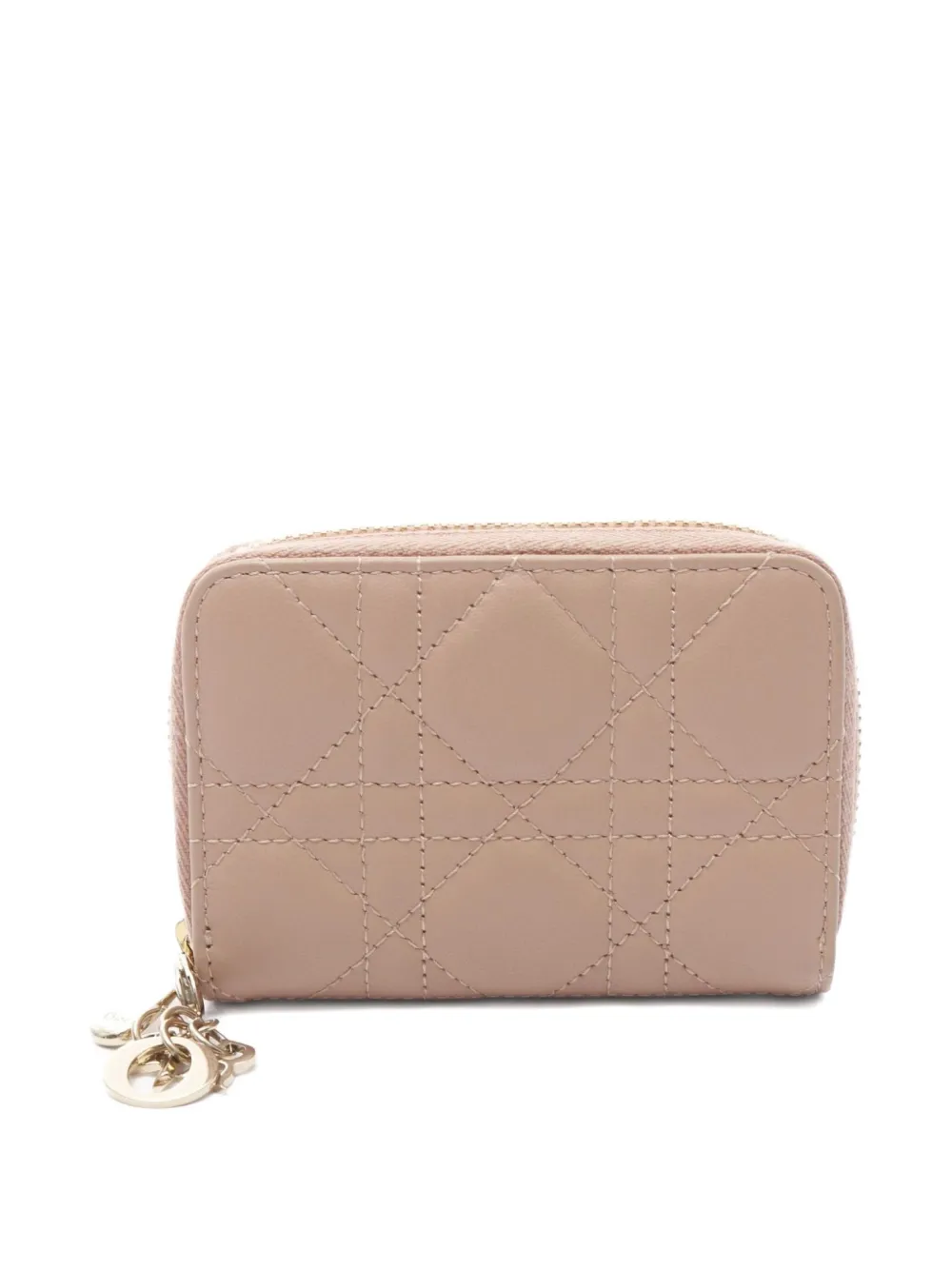 Christian Dior Pre-Owned 2010s Lady Dior Voyager coin purse | Neutrals | Image 1