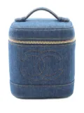 CHANEL Pre-Owned 1996-1997 Coco Mark vanity handbag - Blue