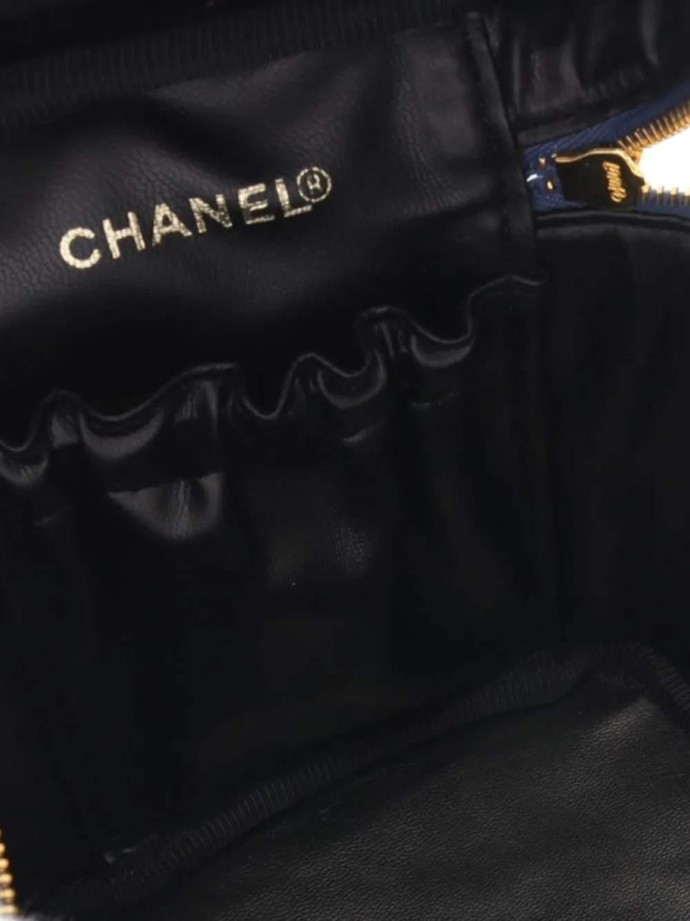 CHANEL Pre-Owned 1996-1997 ココマーク バニティバッグ | ブルー