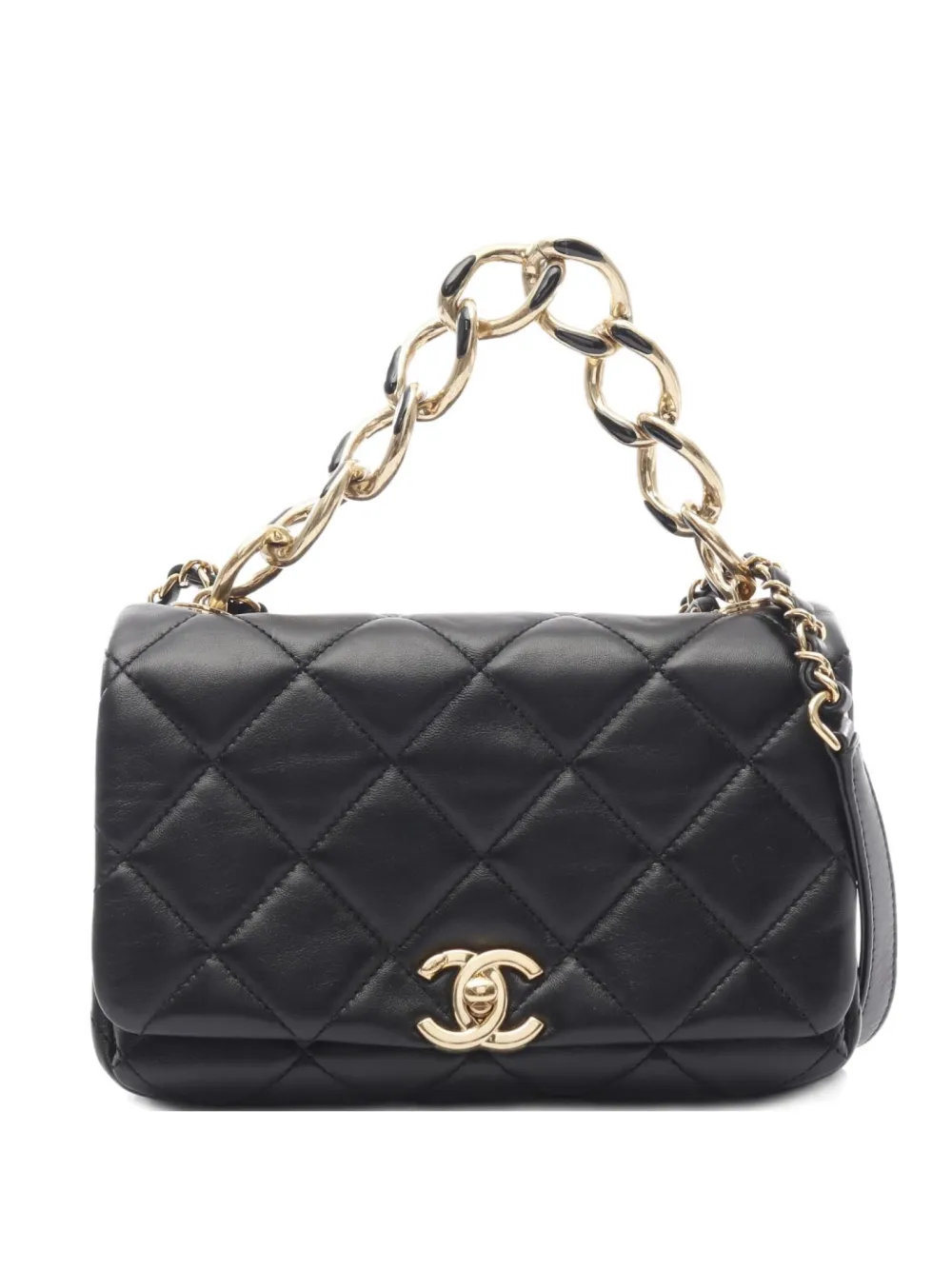 CHANEL Pre-Owned 2021s mini shoulder bag - ブラック CHANEL Pre-Owned 2021s mini shoulder bag - ブラック