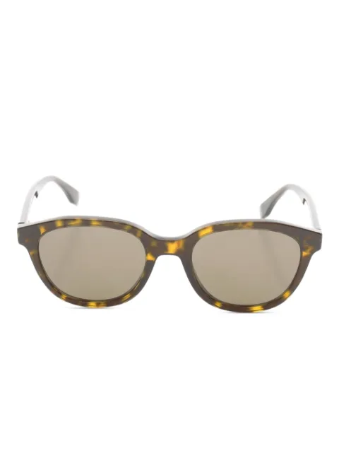 Fendi Pre-Owned 2020s tortoiseshell-pattern sunglasses