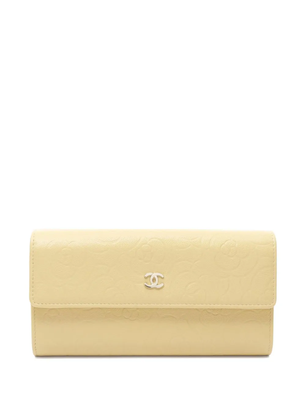 CHANEL Pre-Owned 2021-2022 カメリア財布 - ニュートラル CHANEL Pre-Owned 2021-2022 カメリア財布 - ニュートラル