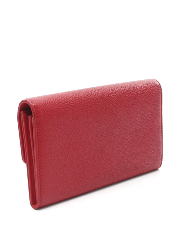 CHANEL Pre-Owned 2016-2017 Coco Mark bi-fold Wallet Red FARFETCH PH