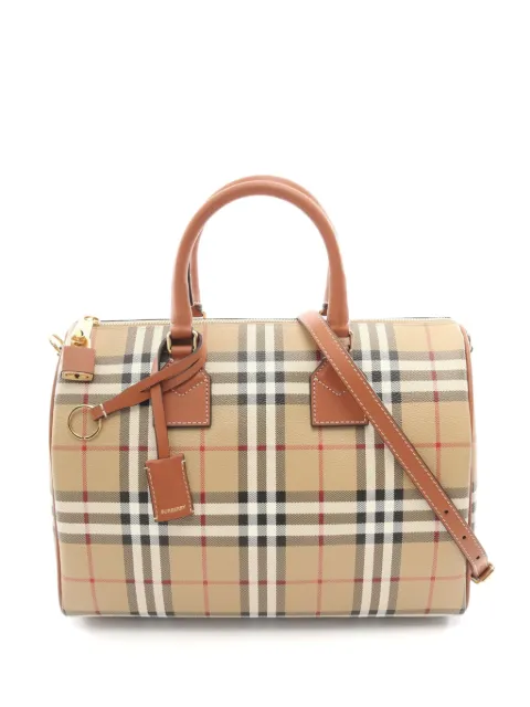 Burberry Pre-Owned 2020s medium check-pattern tote bag