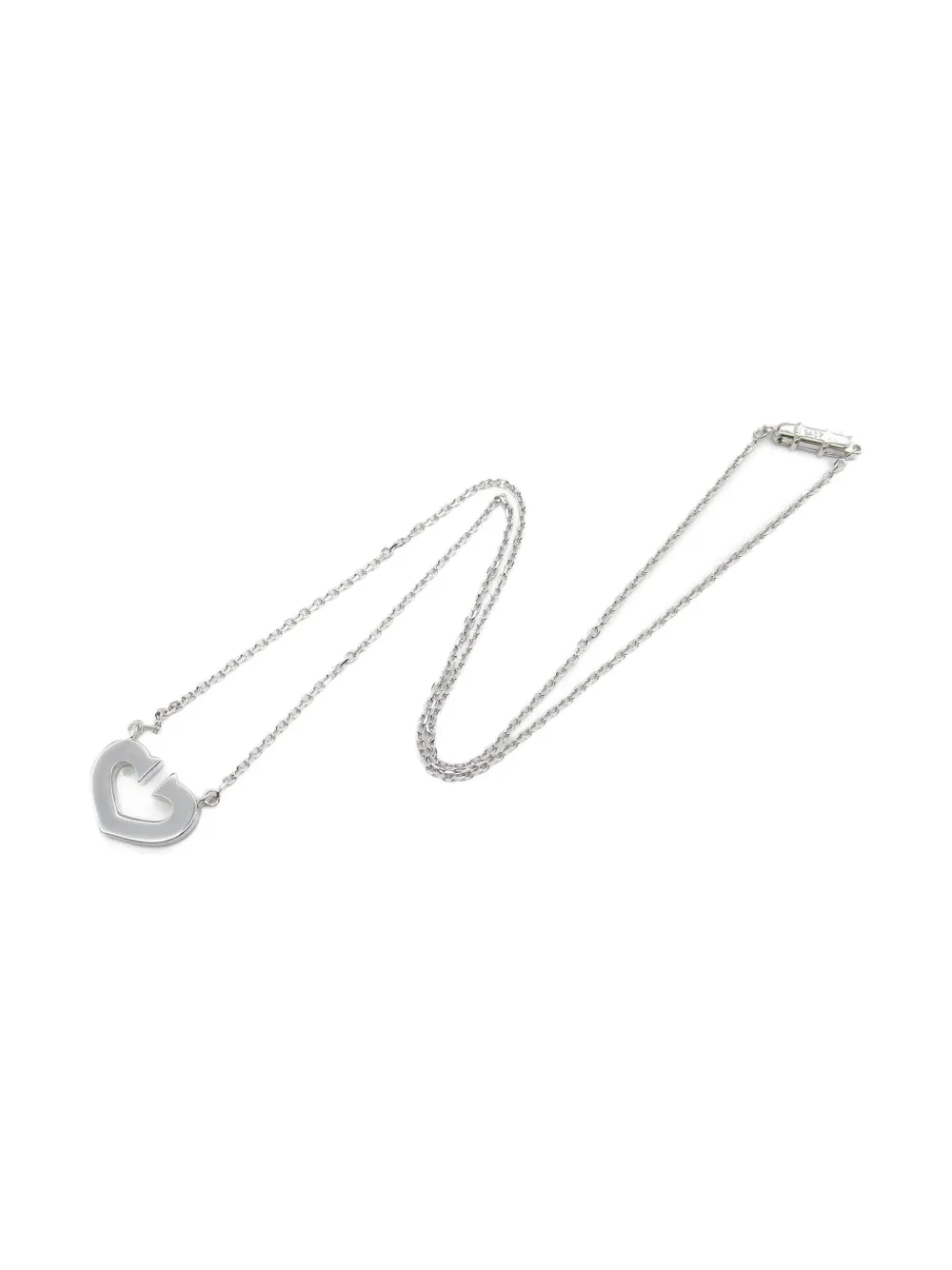 Cartier 2010s 18K white gold C Heart necklace | Image 2