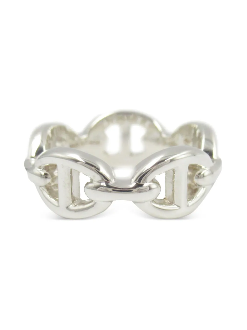 Hermès Pre-Owned 2010s Shane Tangle Enchene ring - シルバートーン Hermès Pre-Owned 2010s Shane Tangle Enchene ring - シルバートーン