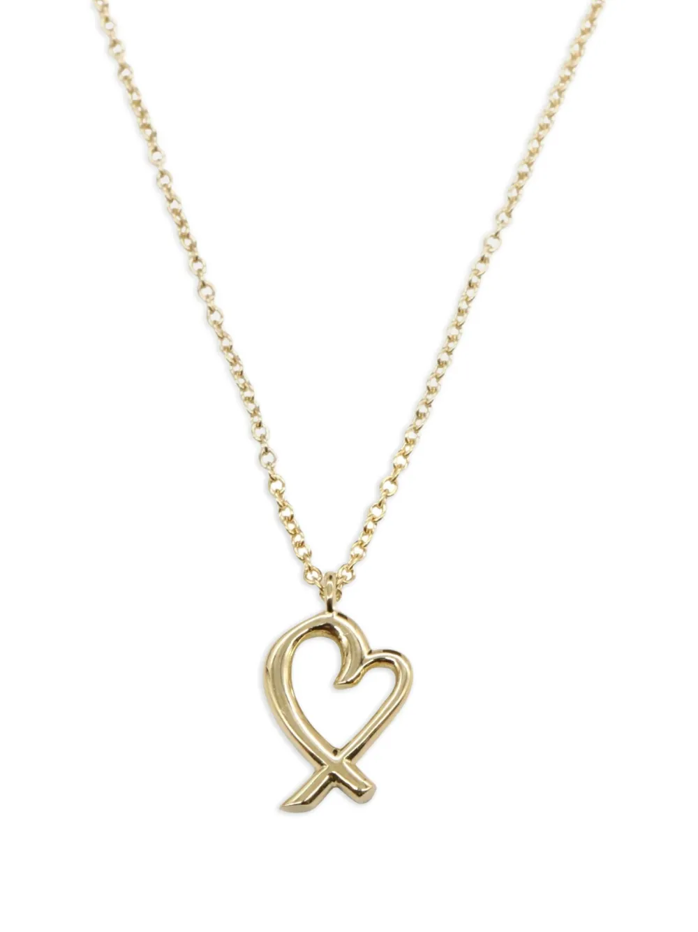 Tiffany & Co. Pre-Owned 2010s 18K yellow gold heart necklace | Gold | Image 1
